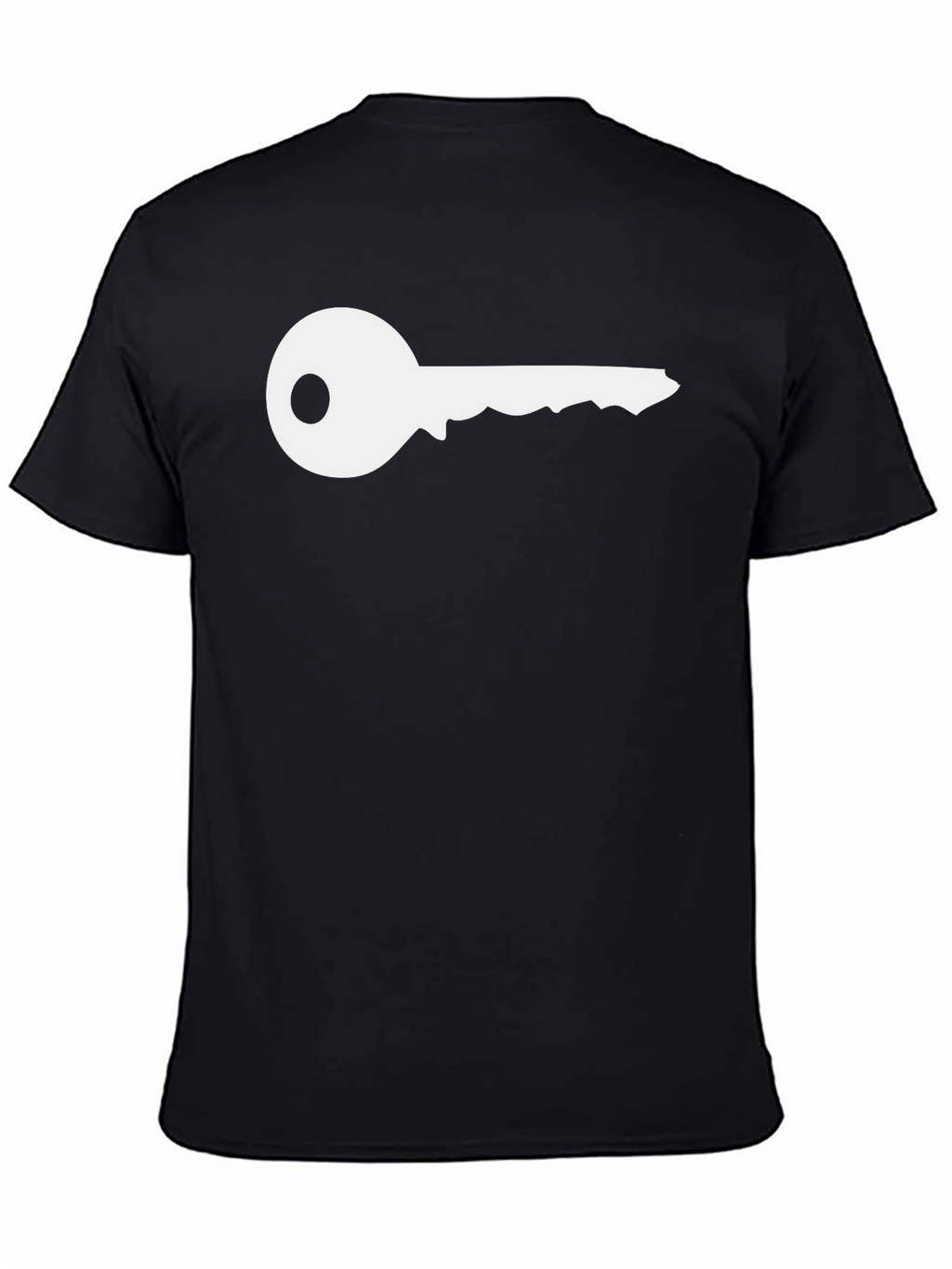 Key Graphic T-Shirt - Black Crew Neck Tee
