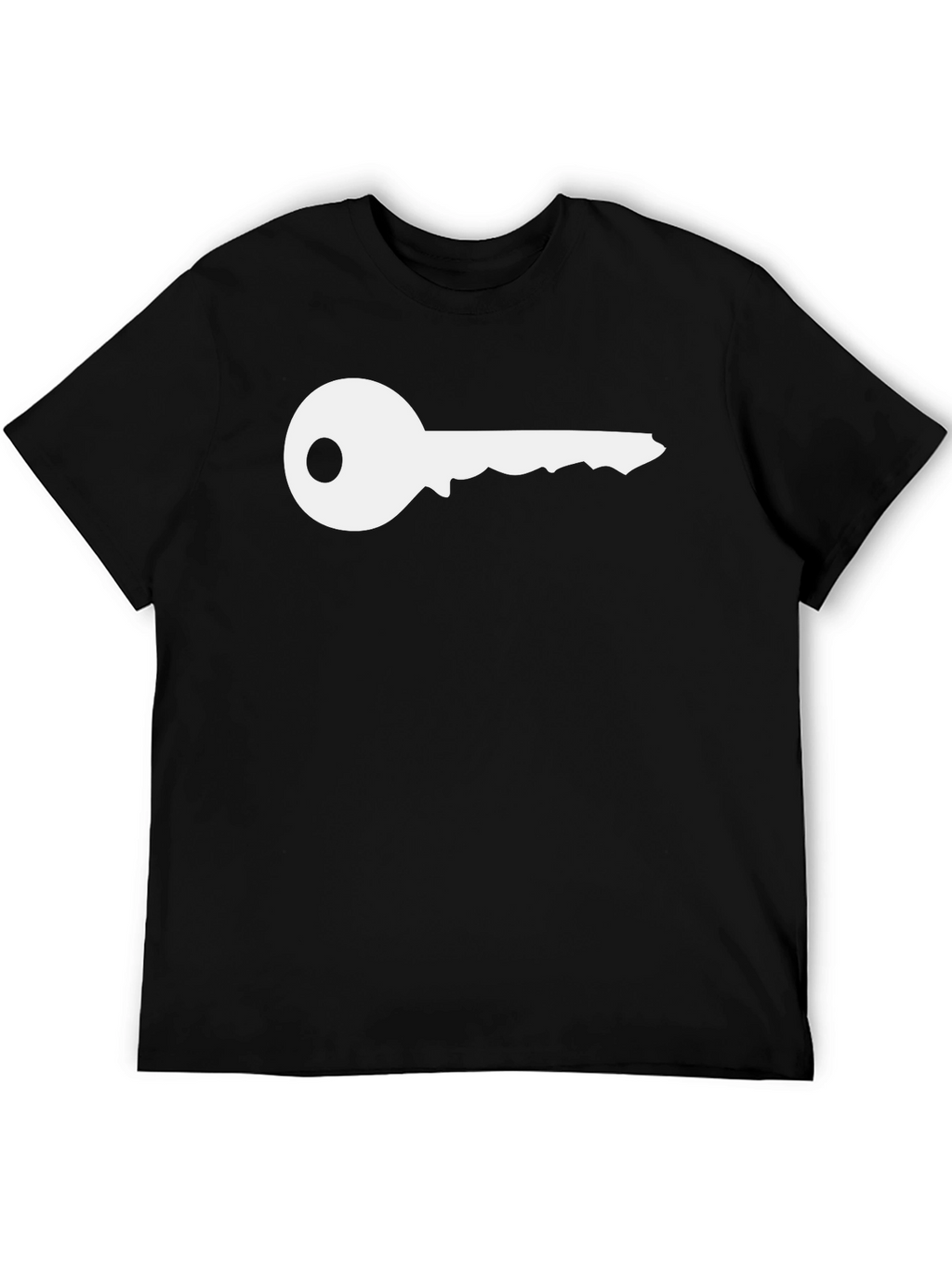 Key Graphic T-Shirt - Black Crew Neck Tee