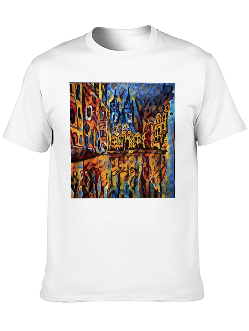 Abstract Cityscape Graphic T-Shirt