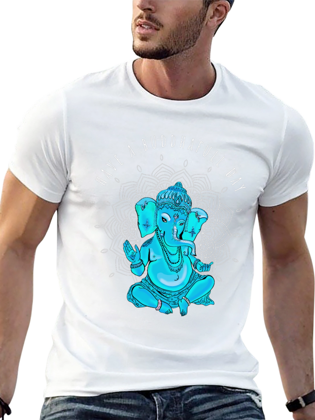 Buddhafull Day Black T-Shirt Graphic Tee