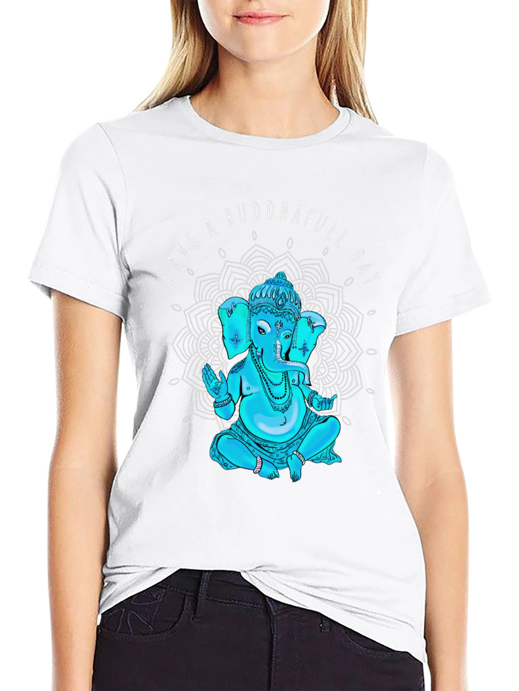 Buddhafull Day Black T-Shirt Graphic Tee