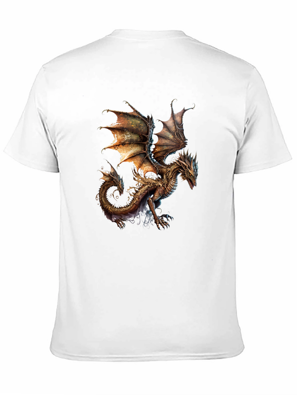 Dragon Graphic T-Shirt - Fantasy Art Tee