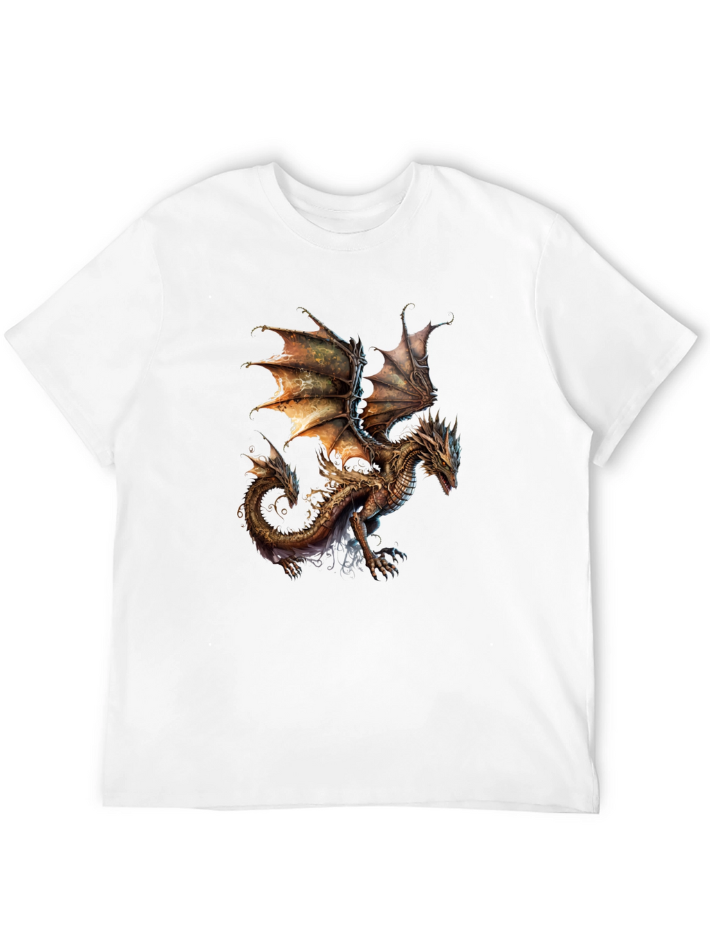 Dragon Graphic T-Shirt - Fantasy Art Tee