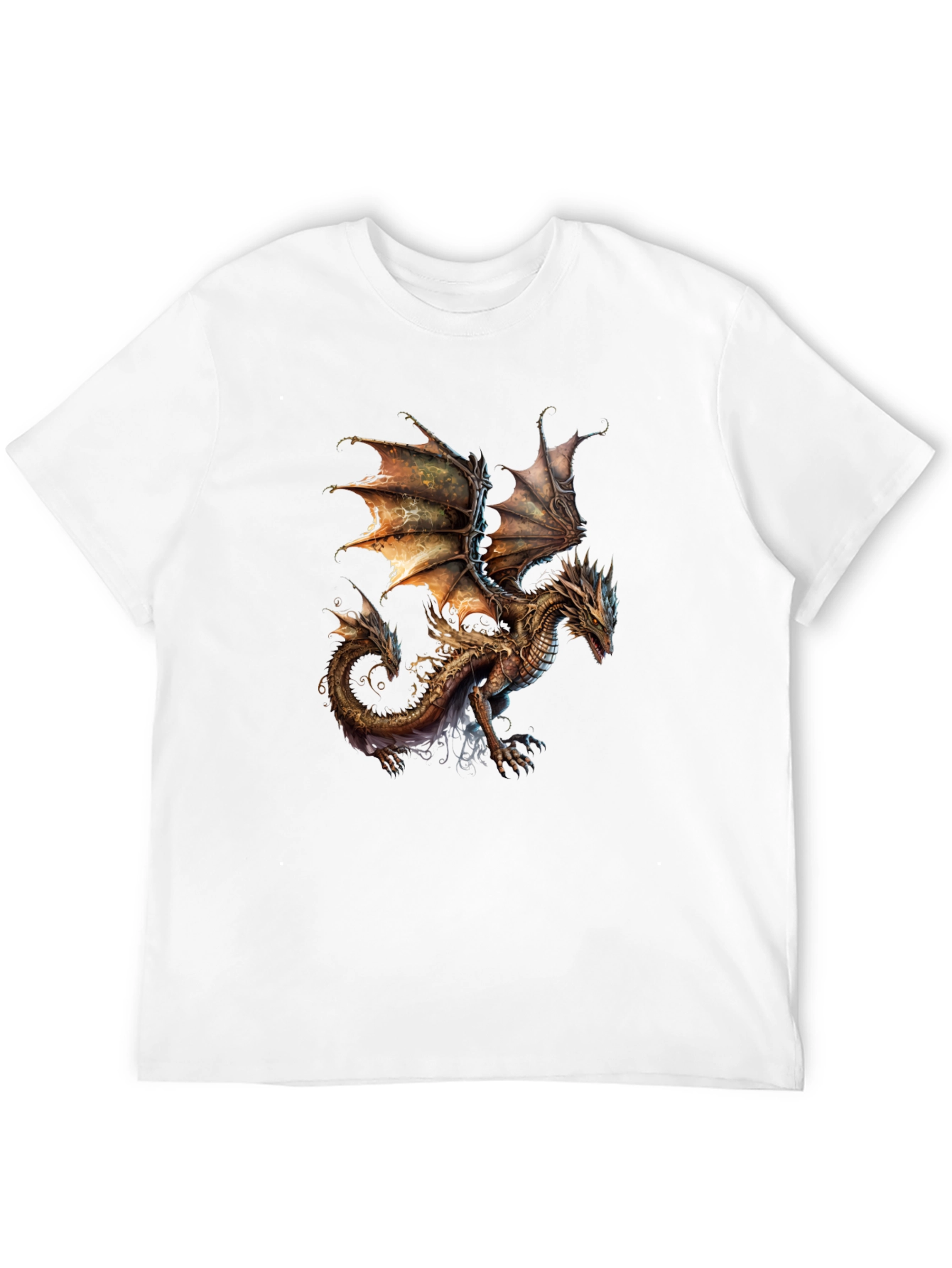 Dragon Graphic T-Shirt - Fantasy Art Tee