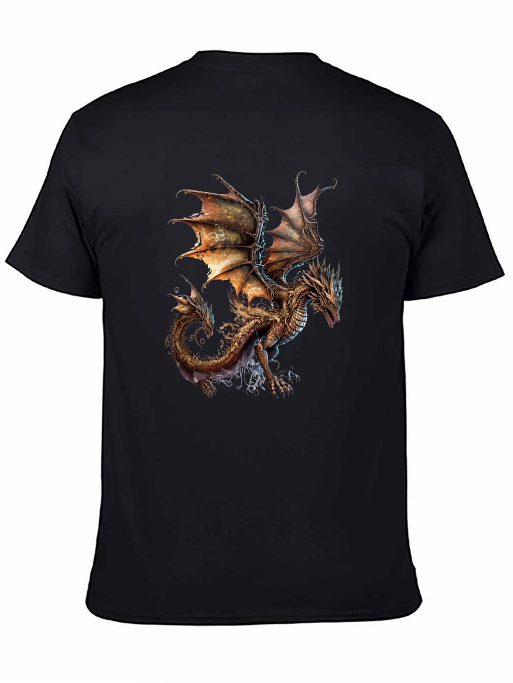 Dragon Graphic T-Shirt - Fantasy Art Tee