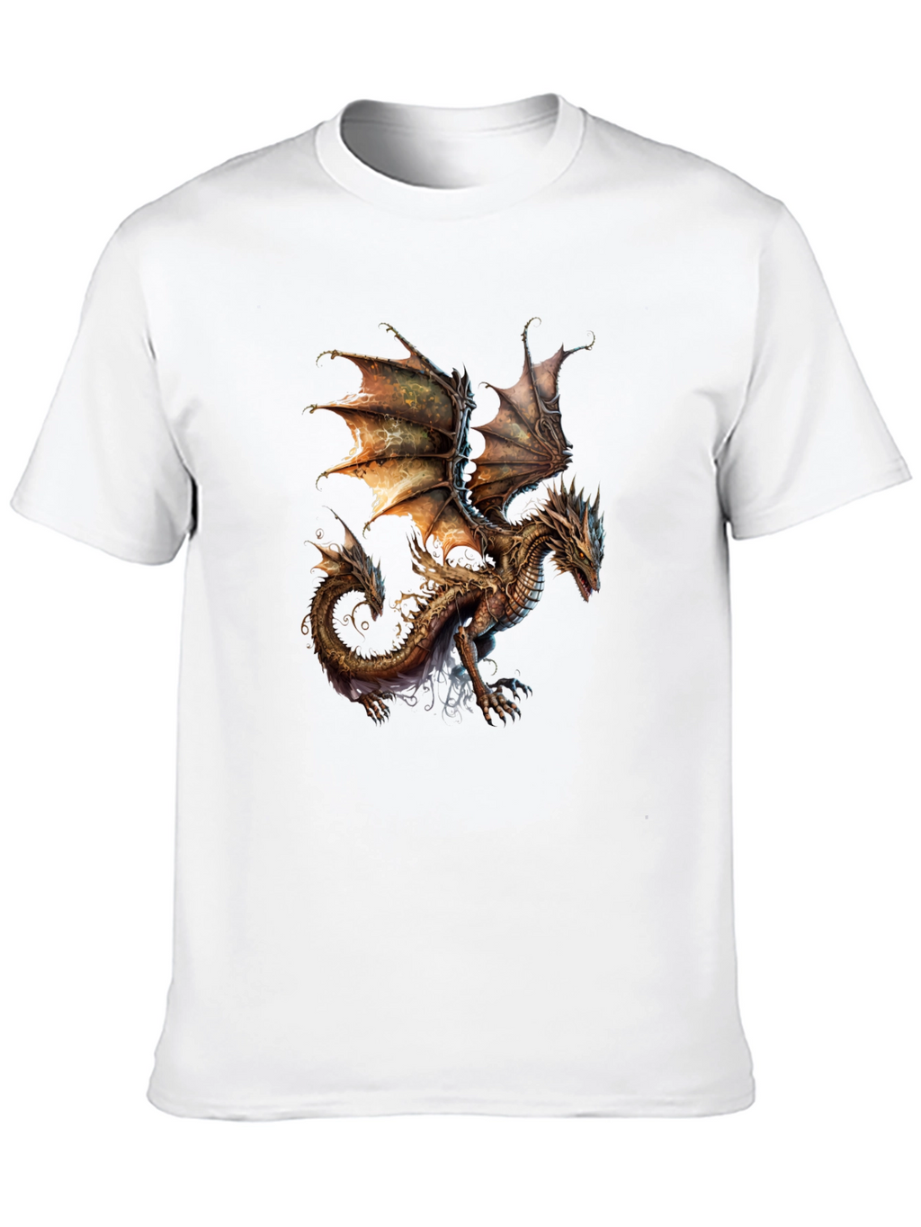 Dragon Graphic T-Shirt - Fantasy Art Tee