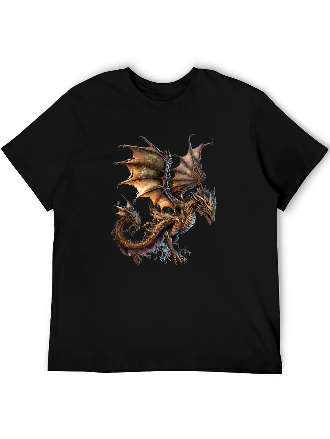 Dragon Graphic T-Shirt - Fantasy Art Tee