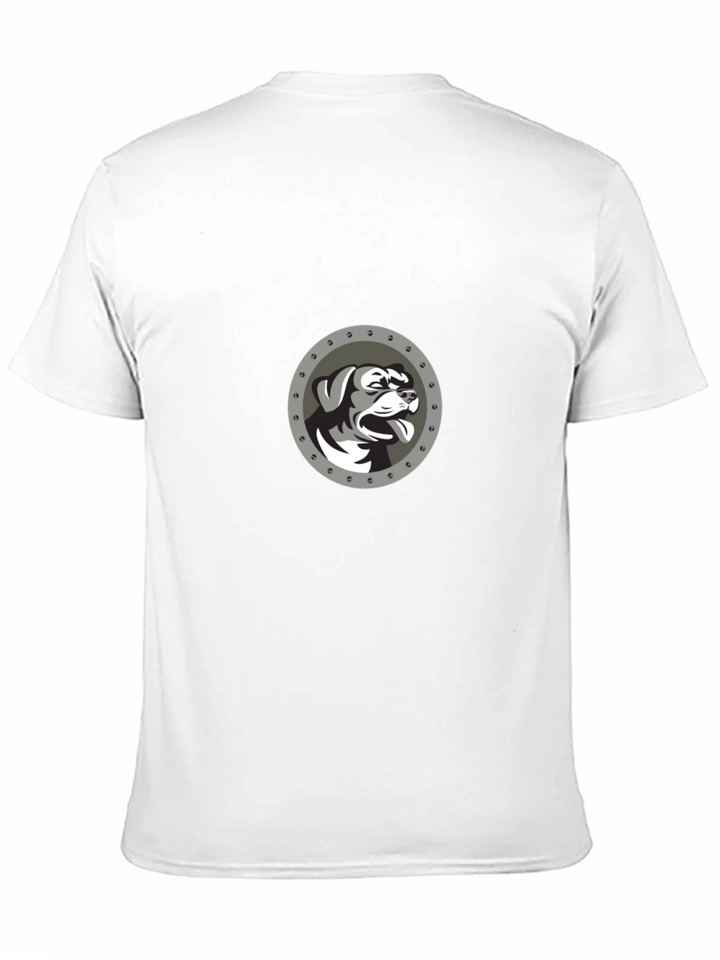 Dog Graphic Tee - Black Crewneck T-Shirt