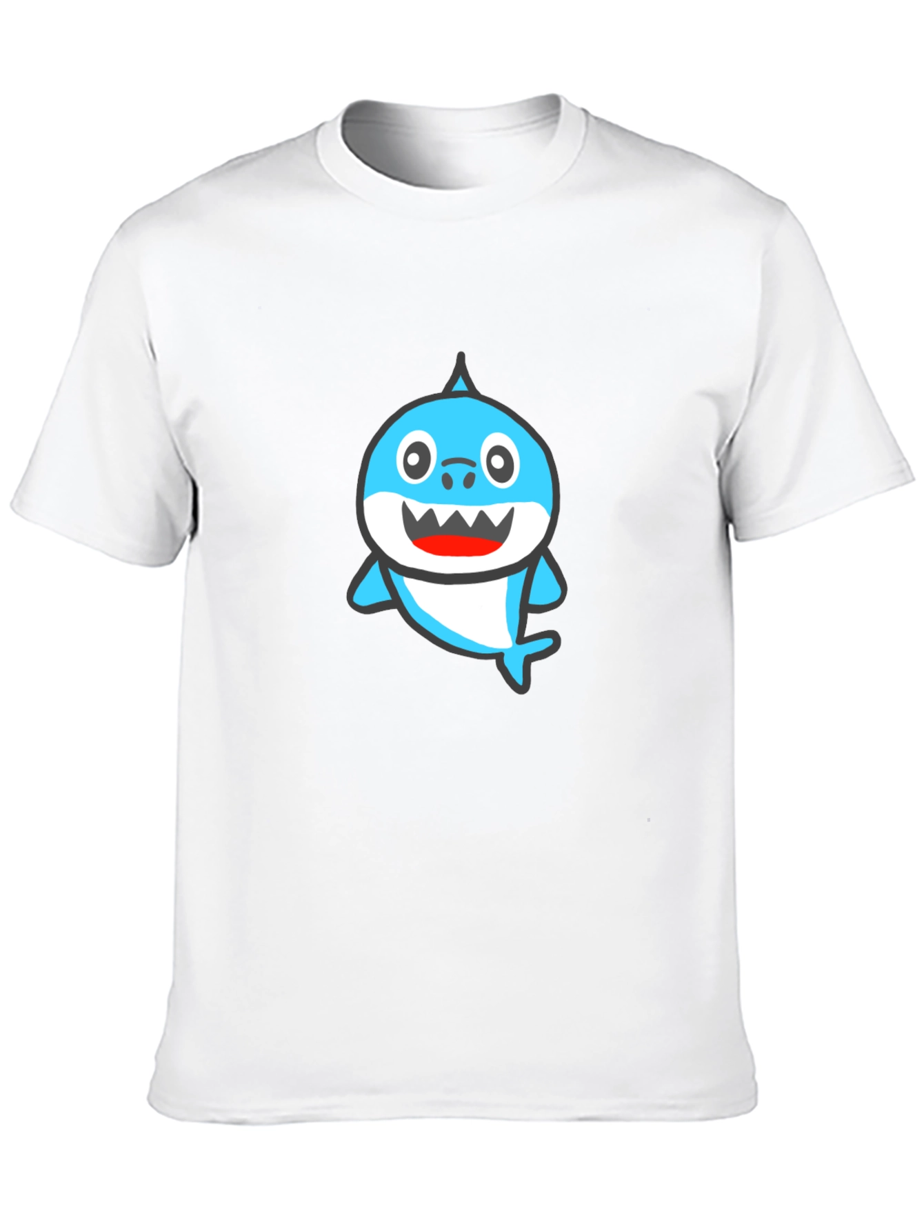 Baby Shark Graphic Tee - Black Cotton Shirt