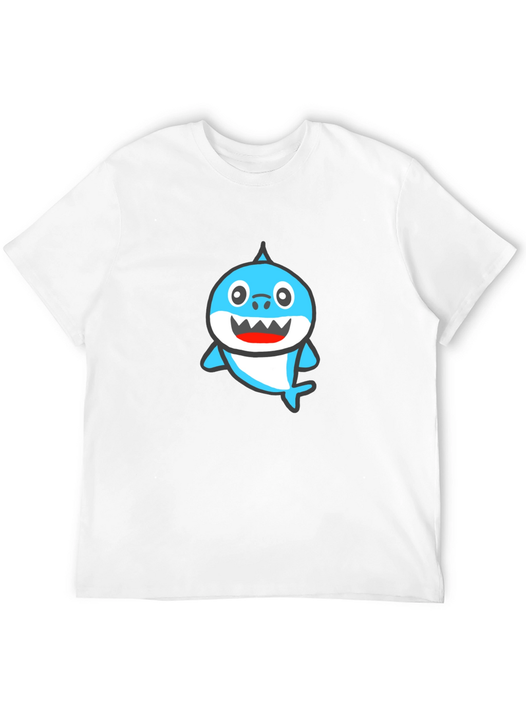 Baby Shark Graphic Tee - Black Cotton Shirt