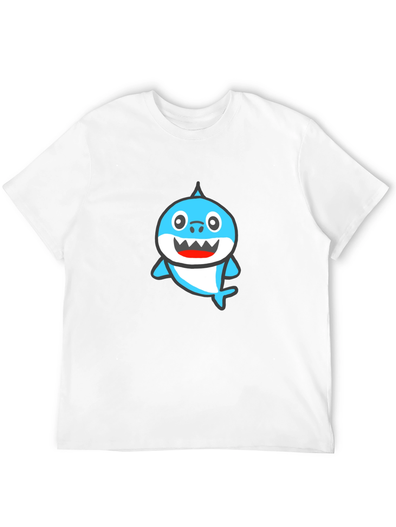 Baby Shark Graphic Tee - Black Cotton Shirt