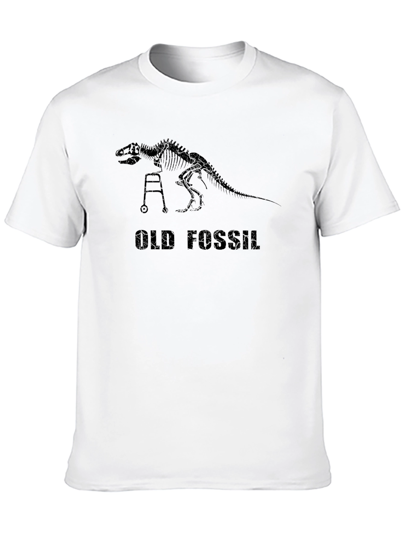 Old Fossil Dinosaur Skeleton Graphic T-Shirt