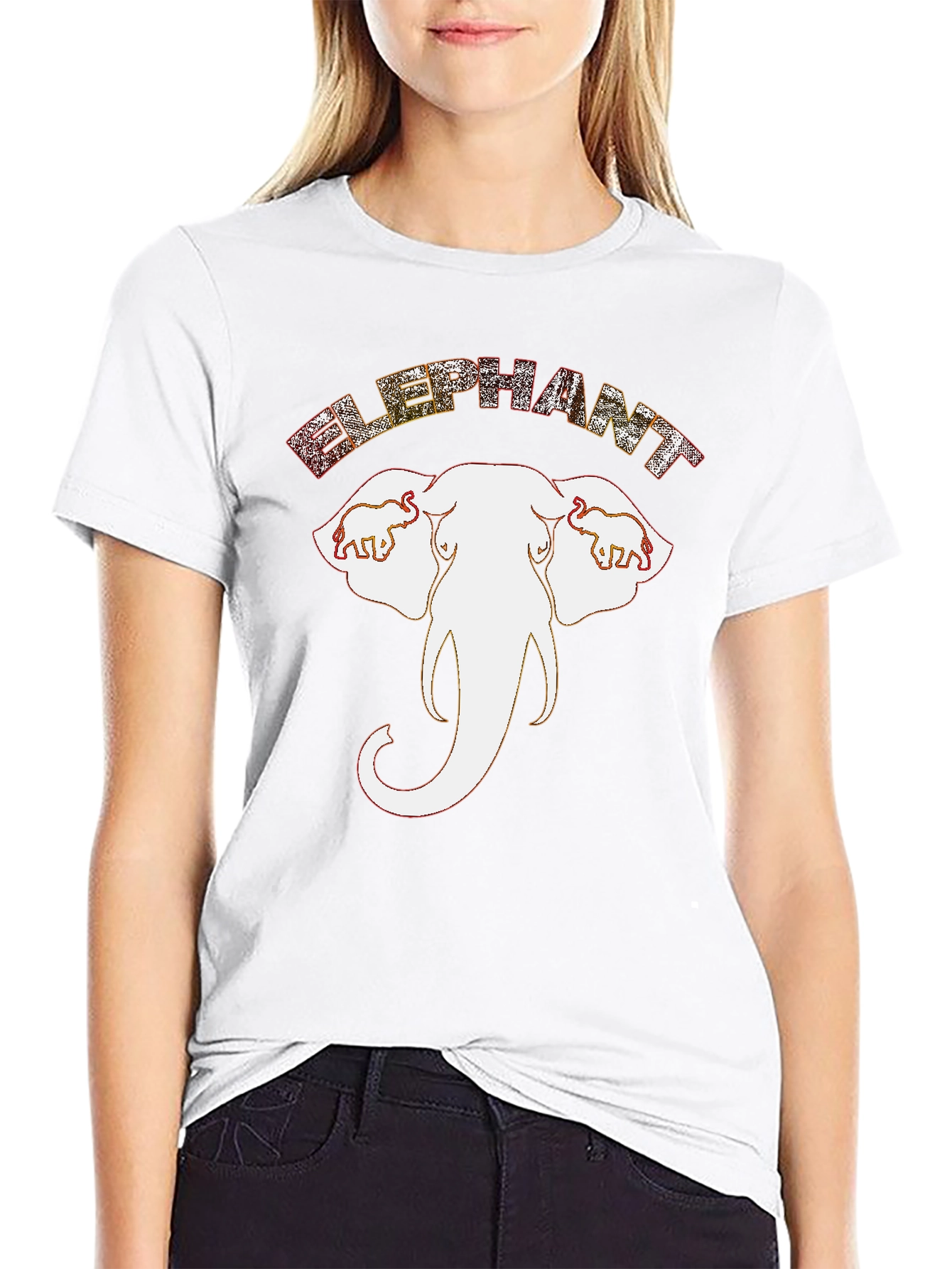 Elephant Graphic Tee - Unique Animal Design