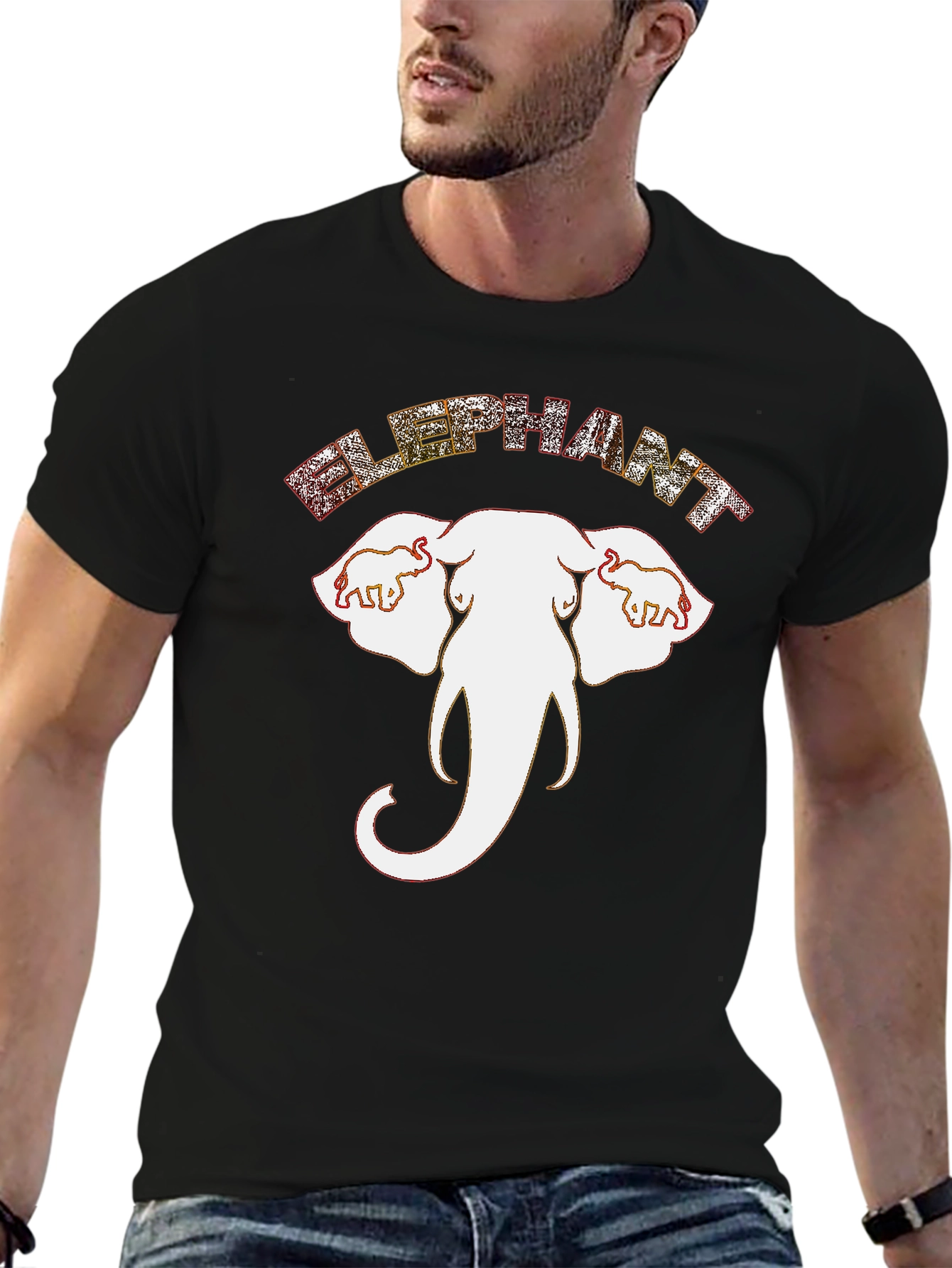 Elephant Graphic Tee - Unique Animal Design