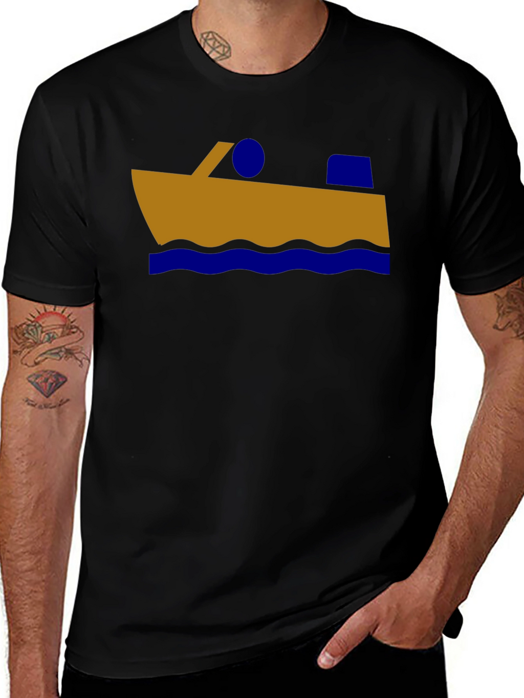 Nautical Boat Graphic T-Shirt
