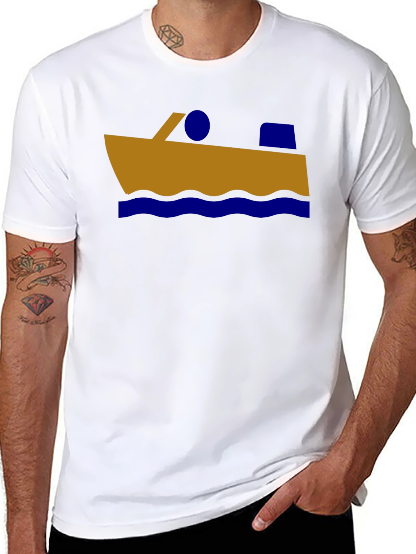 Nautical Boat Graphic T-Shirt