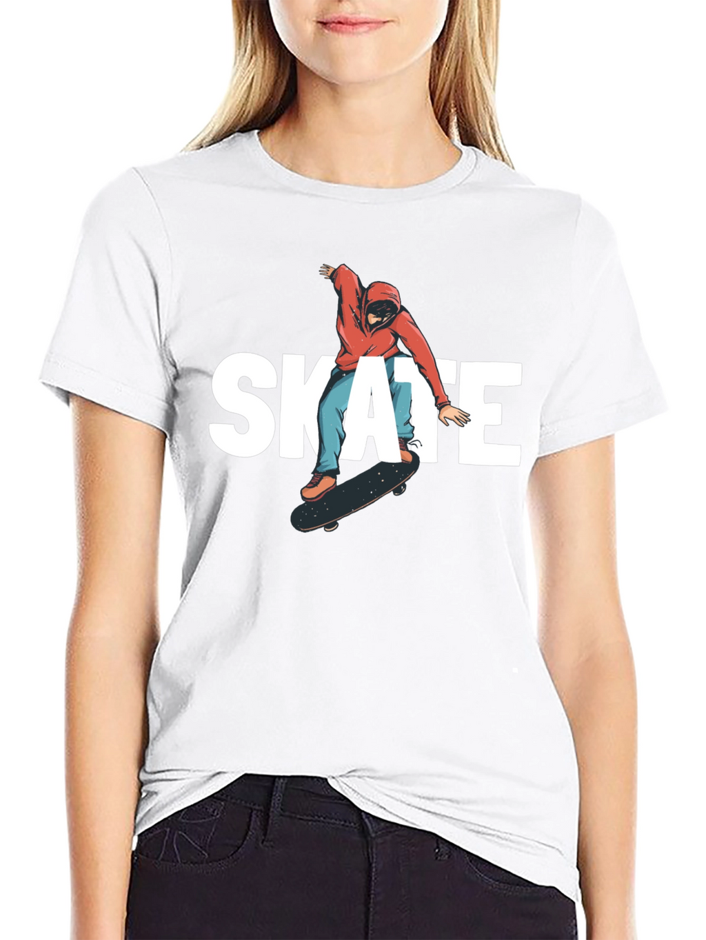 Skate T-Shirt - Black Graphic Tee