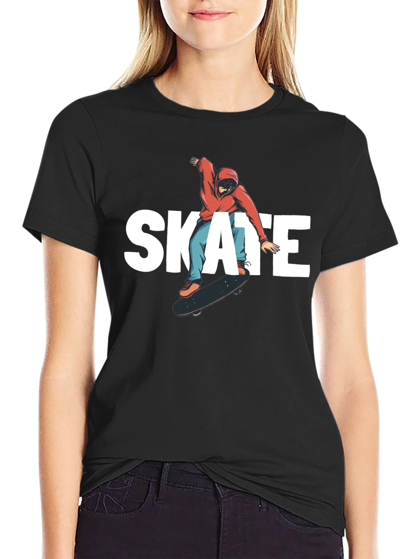 Skate T-Shirt - Black Graphic Tee