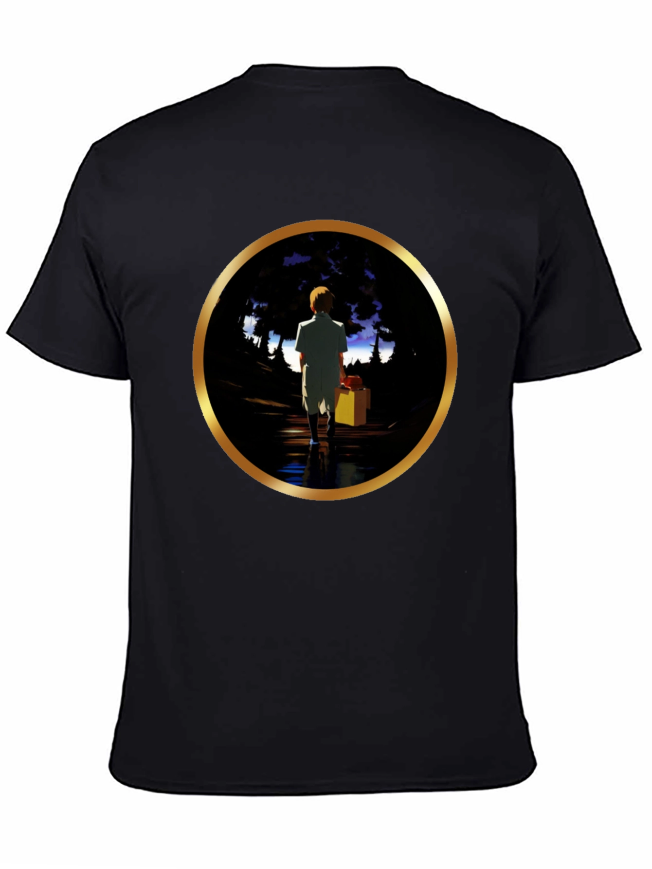 Animated Sunset Journey Graphic Tee