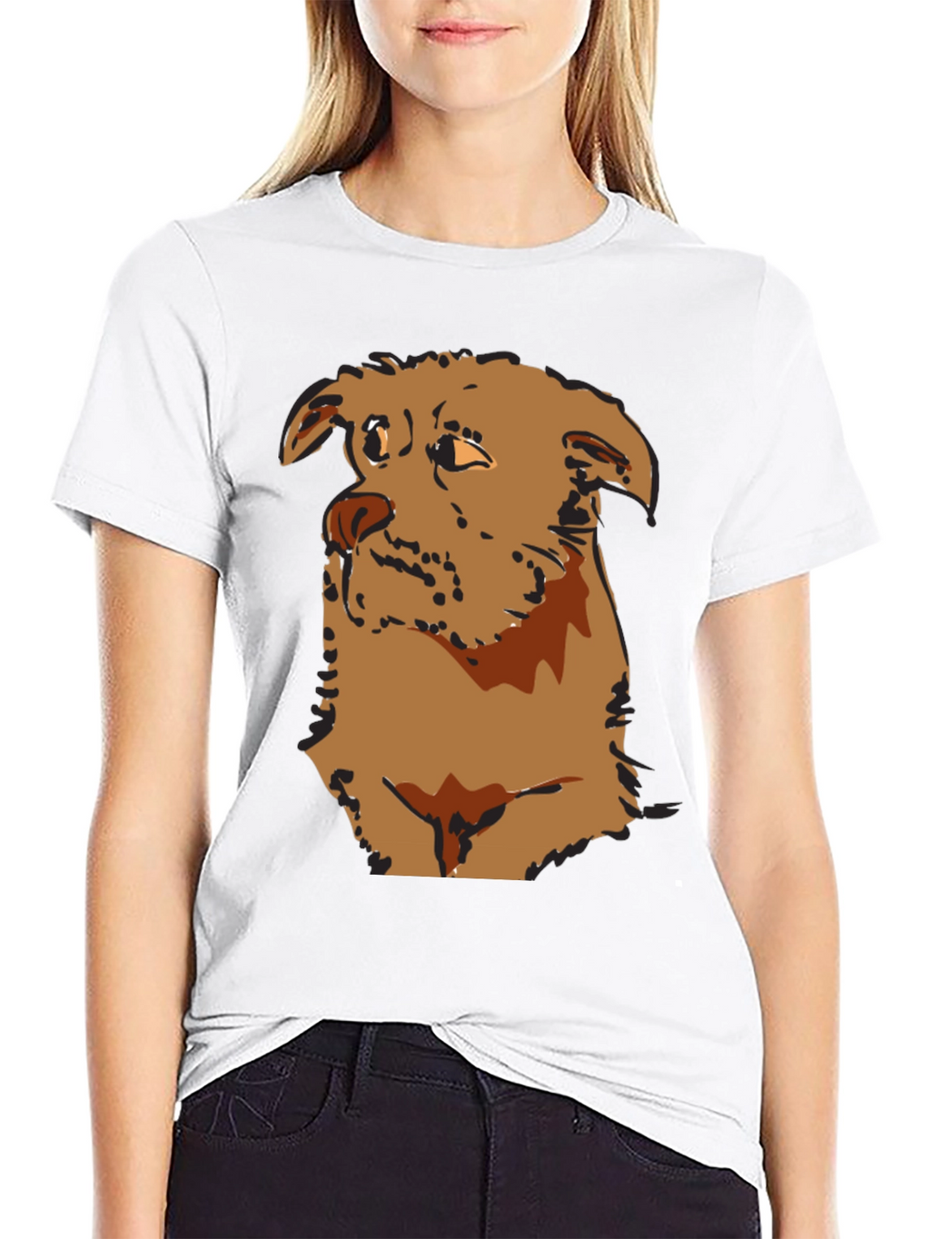 Dog Graphic T-Shirt - Casual Style
