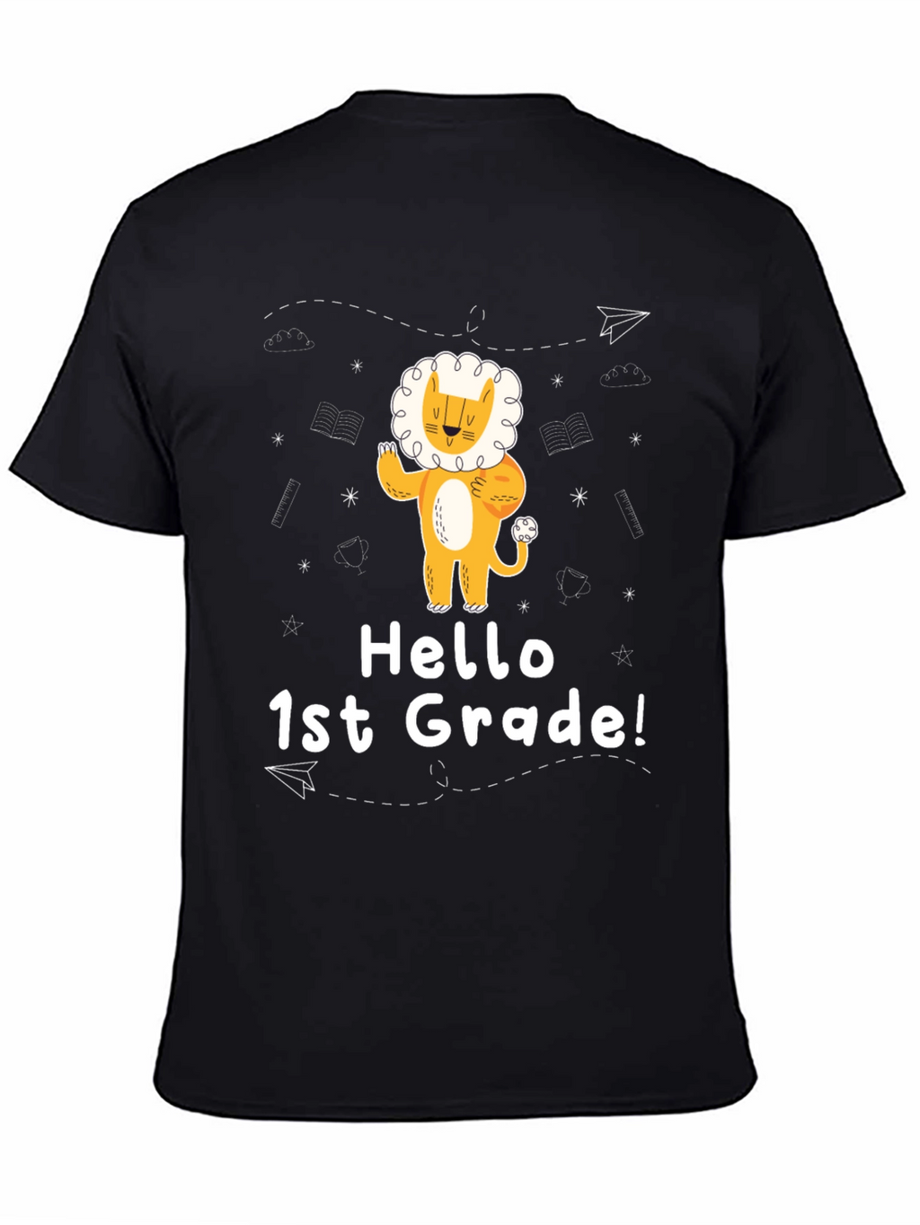 Hello 1st Grade Lion Graphic Tee