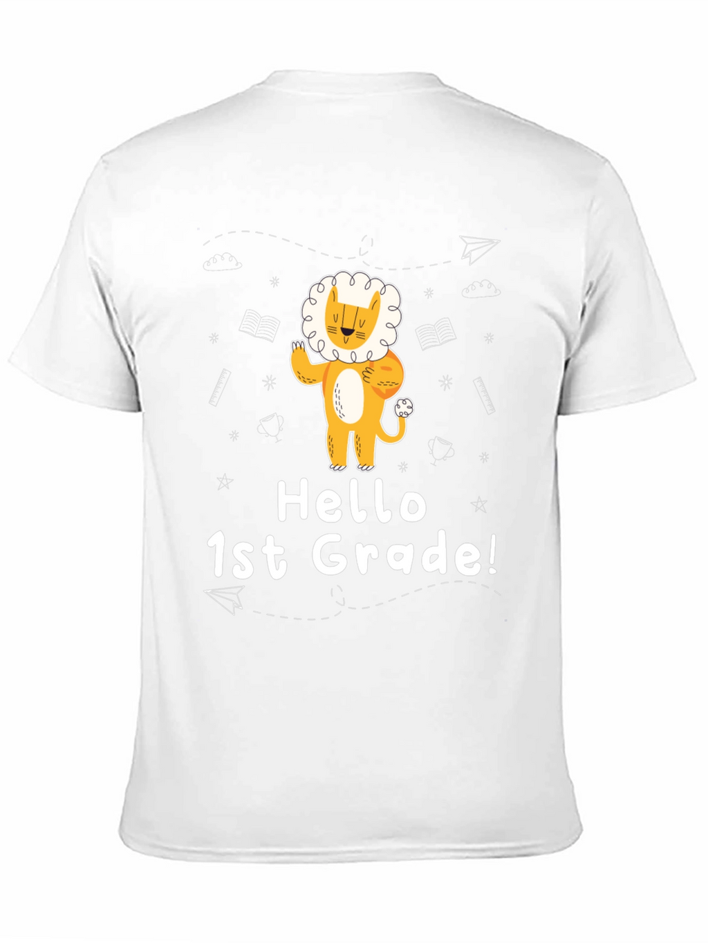 Hello 1st Grade Lion Graphic Tee