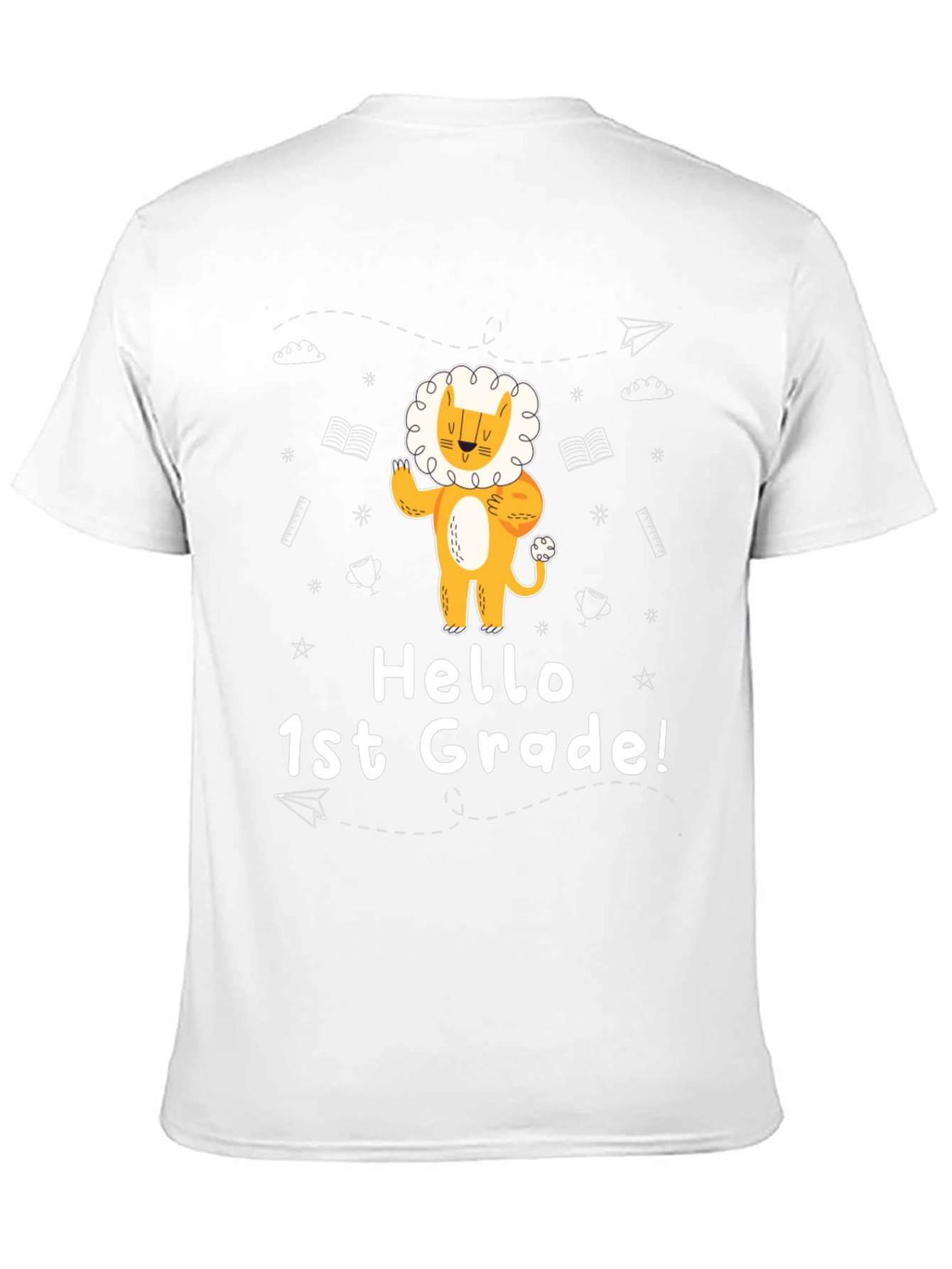 Hello 1st Grade Lion Graphic Tee