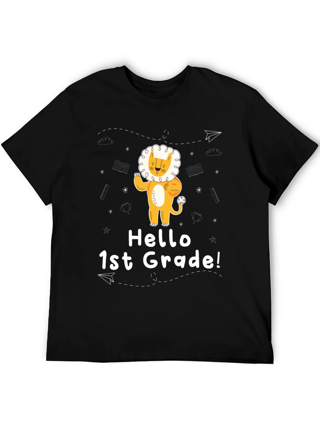 Hello 1st Grade Lion Graphic Tee