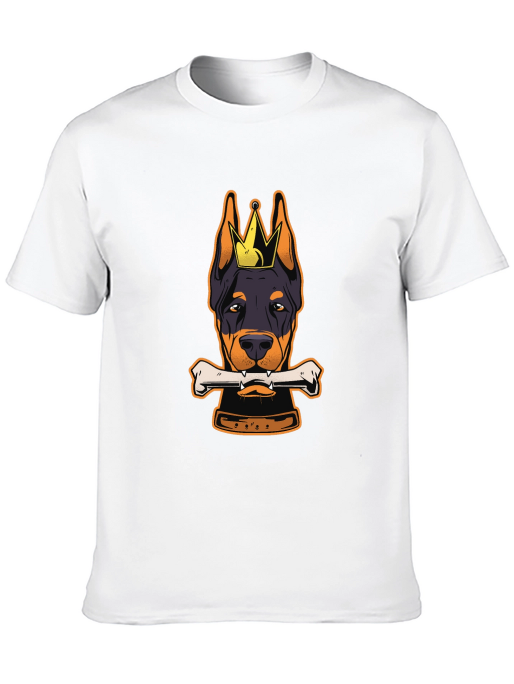 Doberman King Bone Black T-Shirt