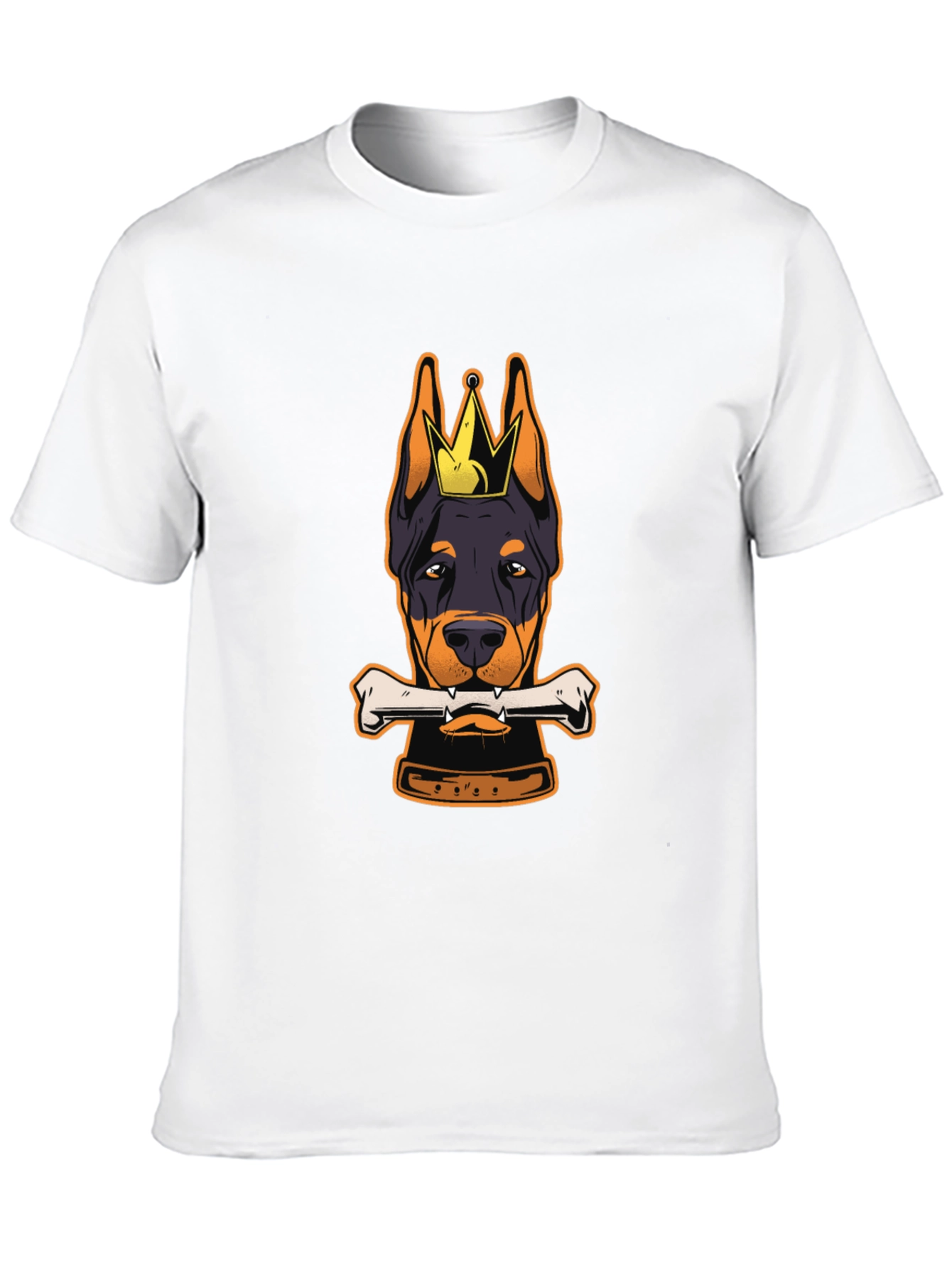 Doberman King Bone Black T-Shirt
