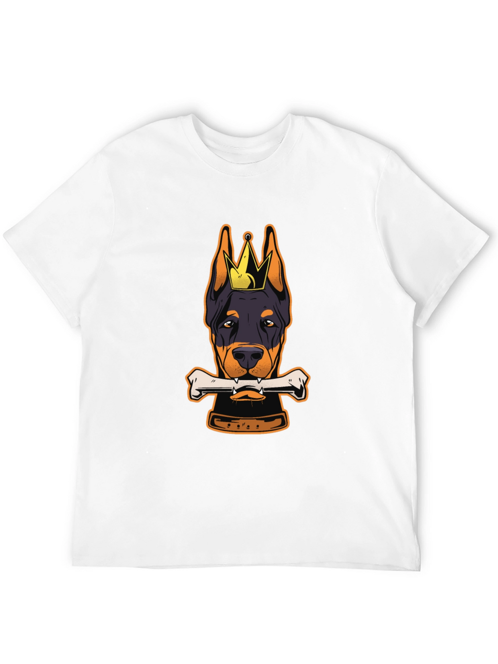 Doberman King Bone Black T-Shirt