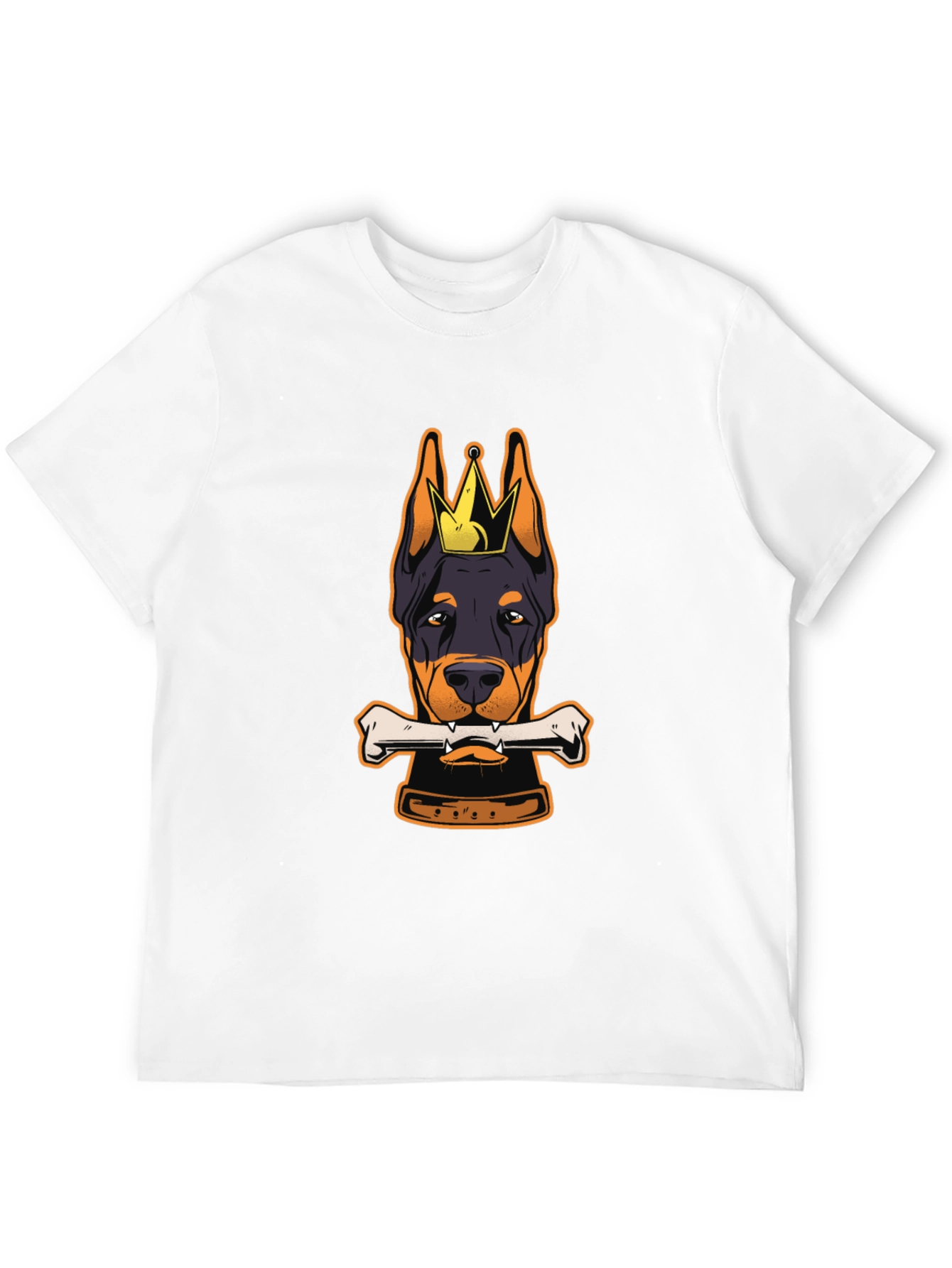 Doberman King Bone Black T-Shirt