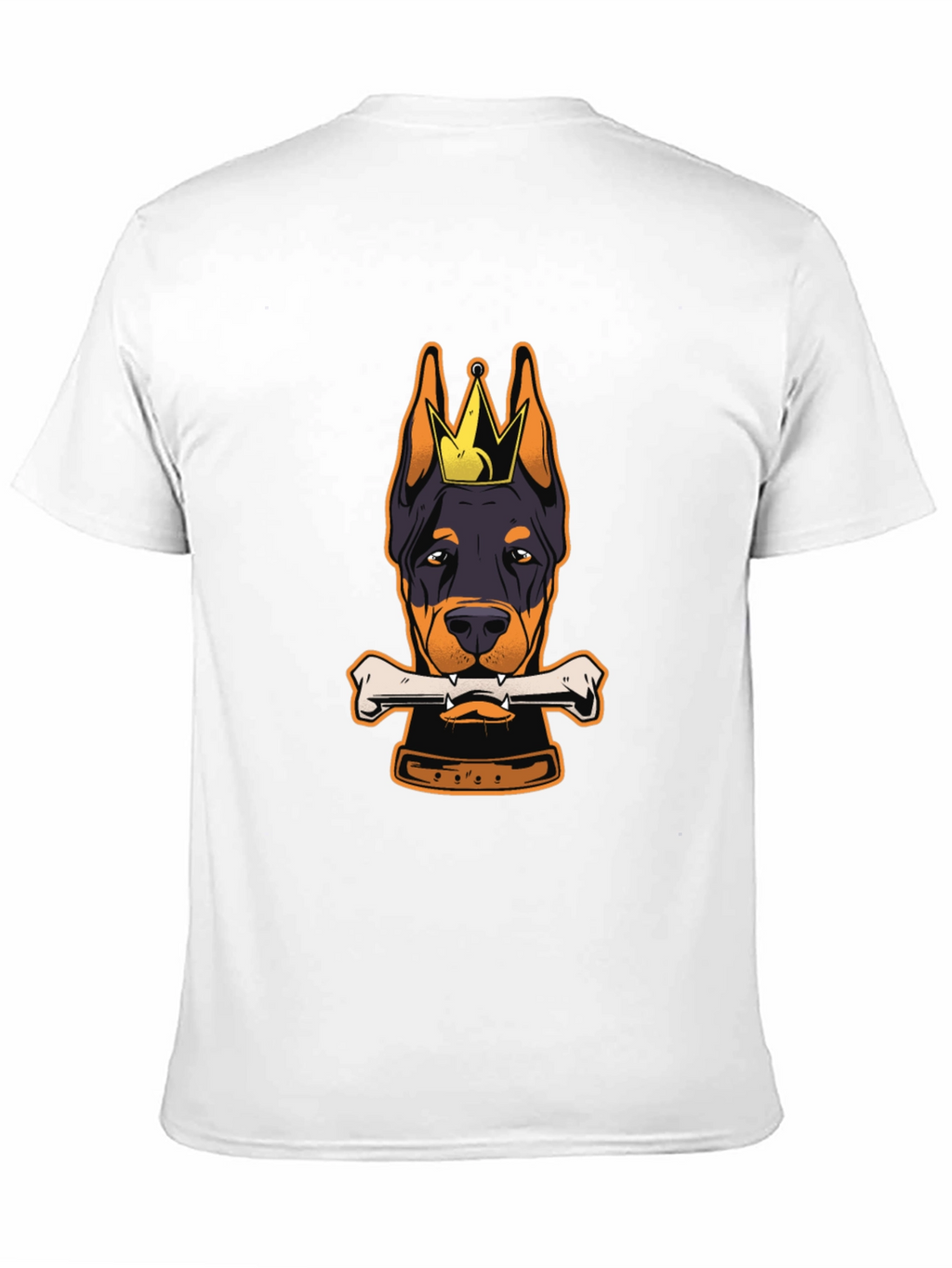 Doberman King Bone Black T-Shirt