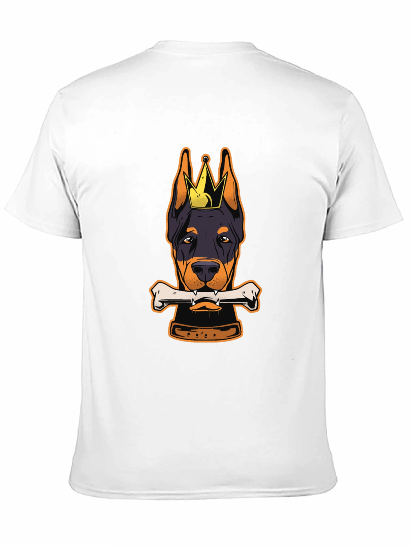 Doberman King Bone Black T-Shirt