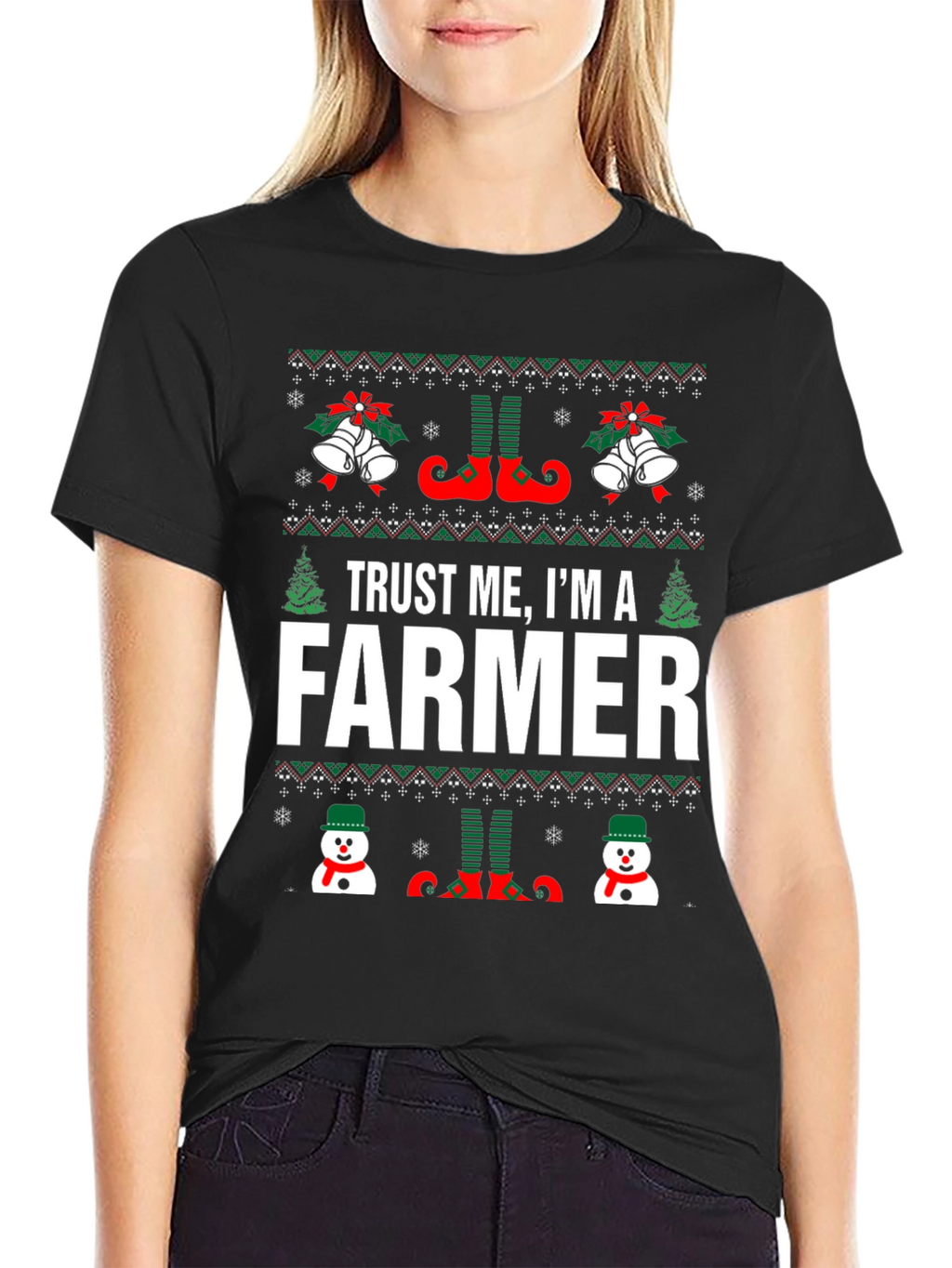 Trust Me Im a Farmer Christmas T-Shirt