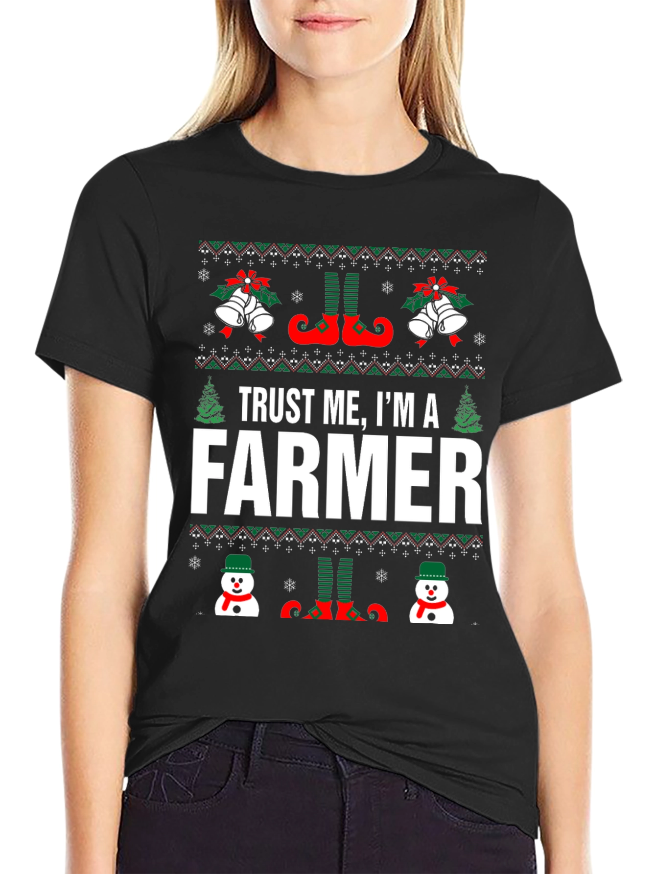 Trust Me Im a Farmer Christmas T-Shirt