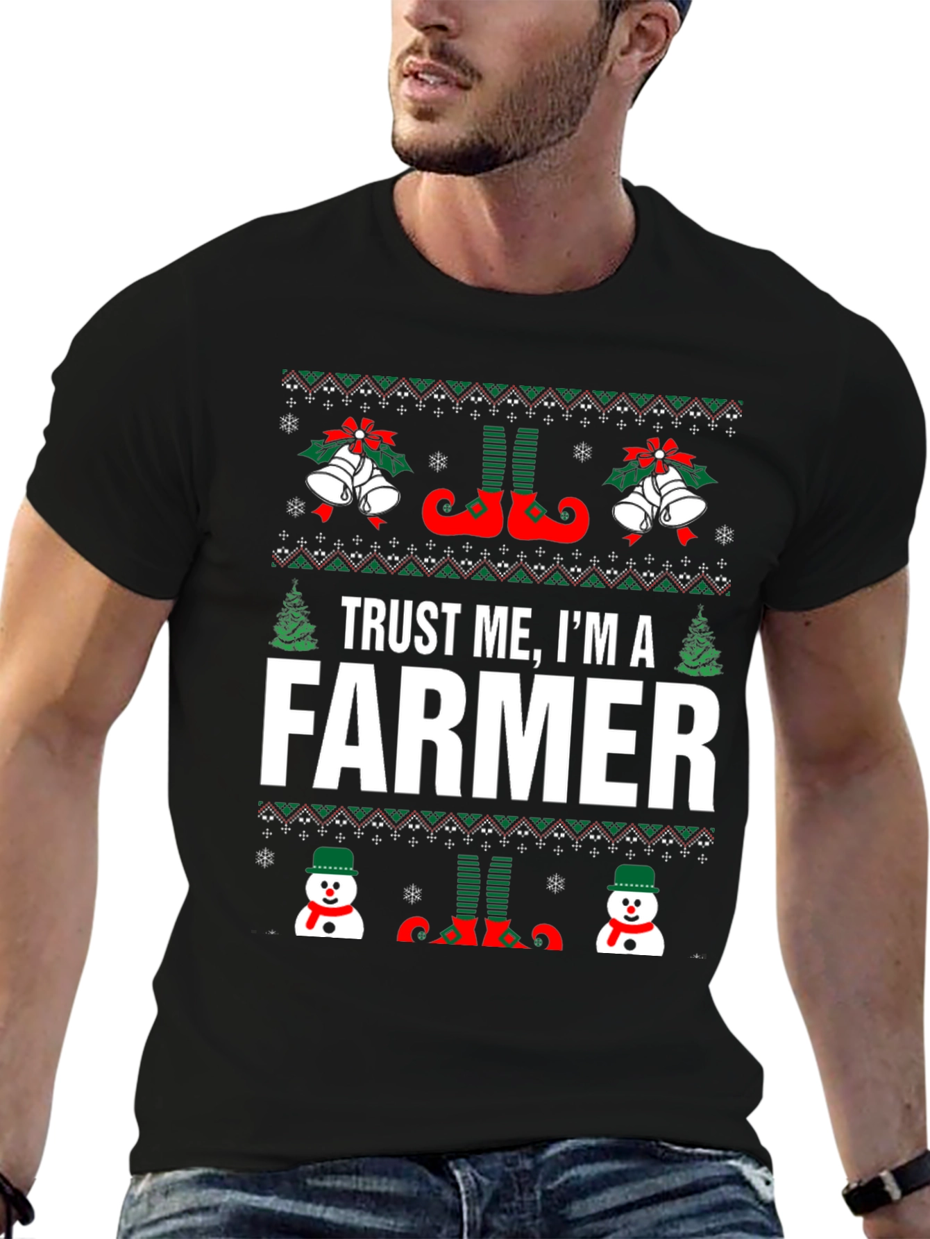 Trust Me Im a Farmer Christmas T-Shirt