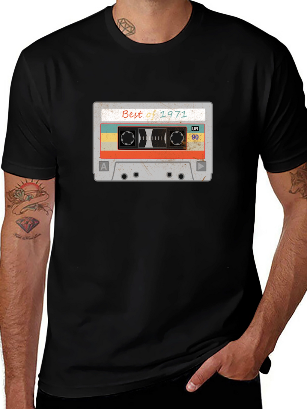Retro Best of 1971 Cassette Tape Graphic Tee