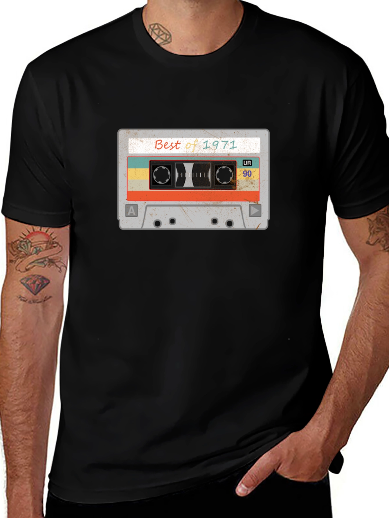 Retro Best of 1971 Cassette Tape Graphic Tee