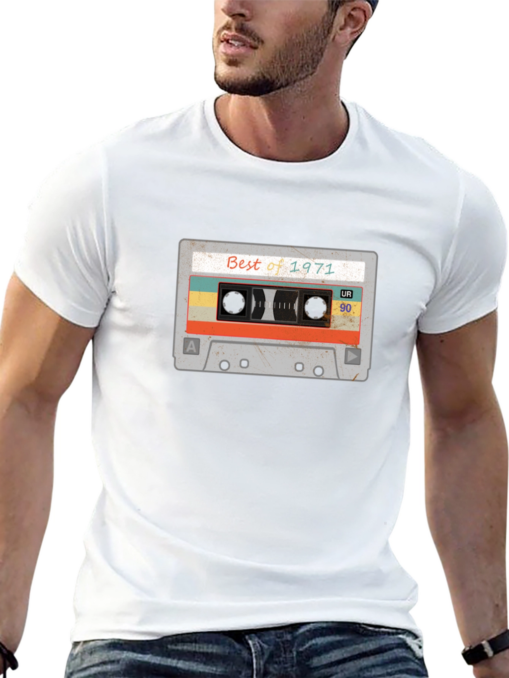 Retro Best of 1971 Cassette Tape Graphic Tee