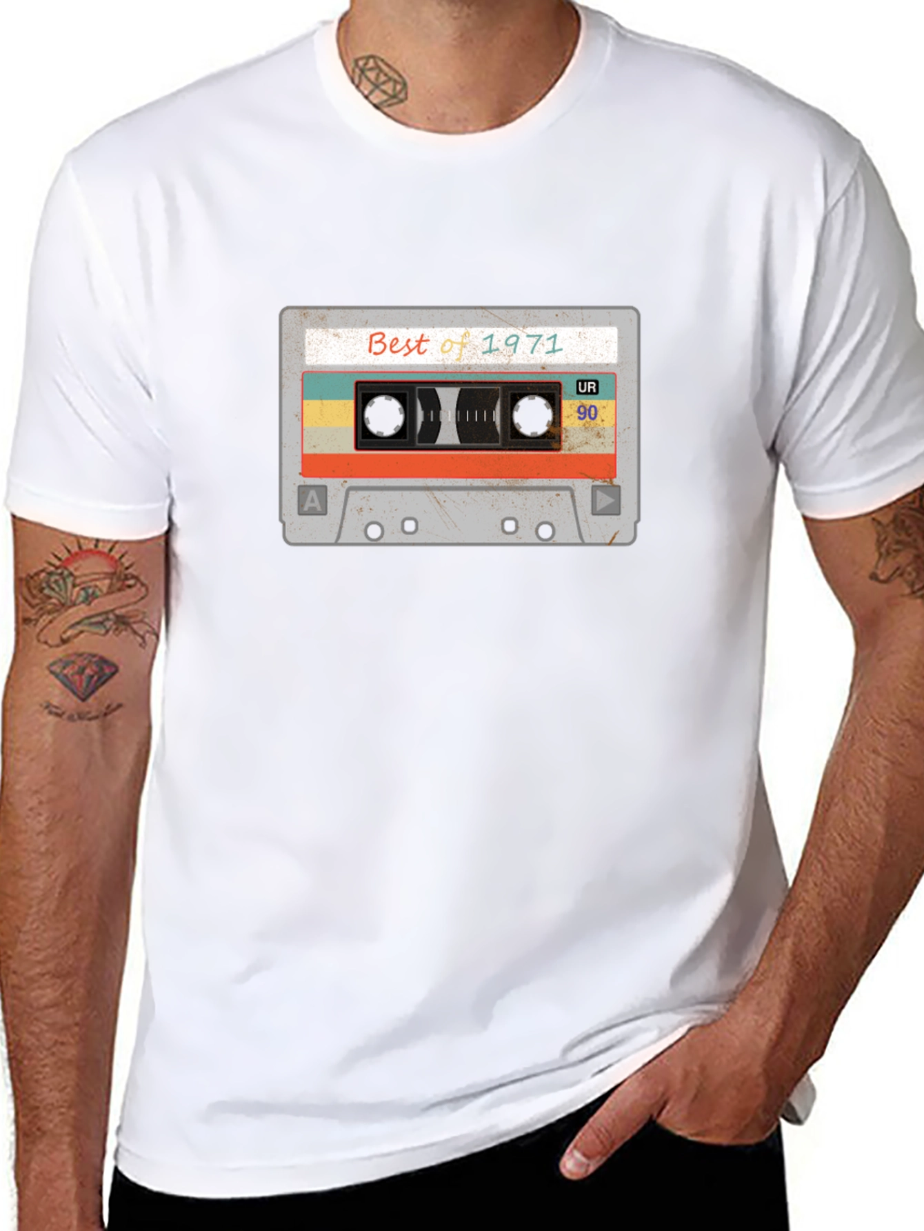 Retro Best of 1971 Cassette Tape Graphic Tee