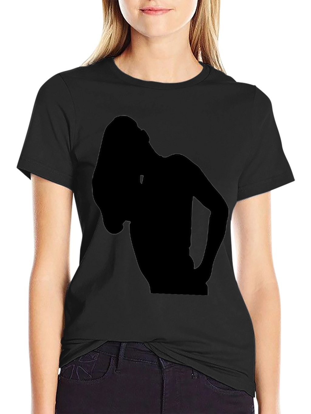 Silhouette Graphic Tee - Black Casual Shirt