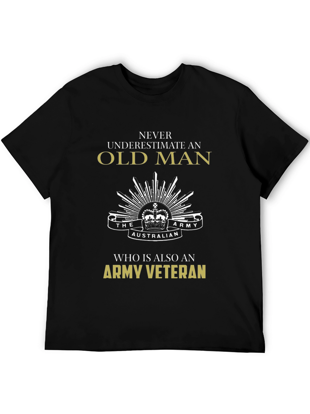 Old Man Army Veteran T-Shirt