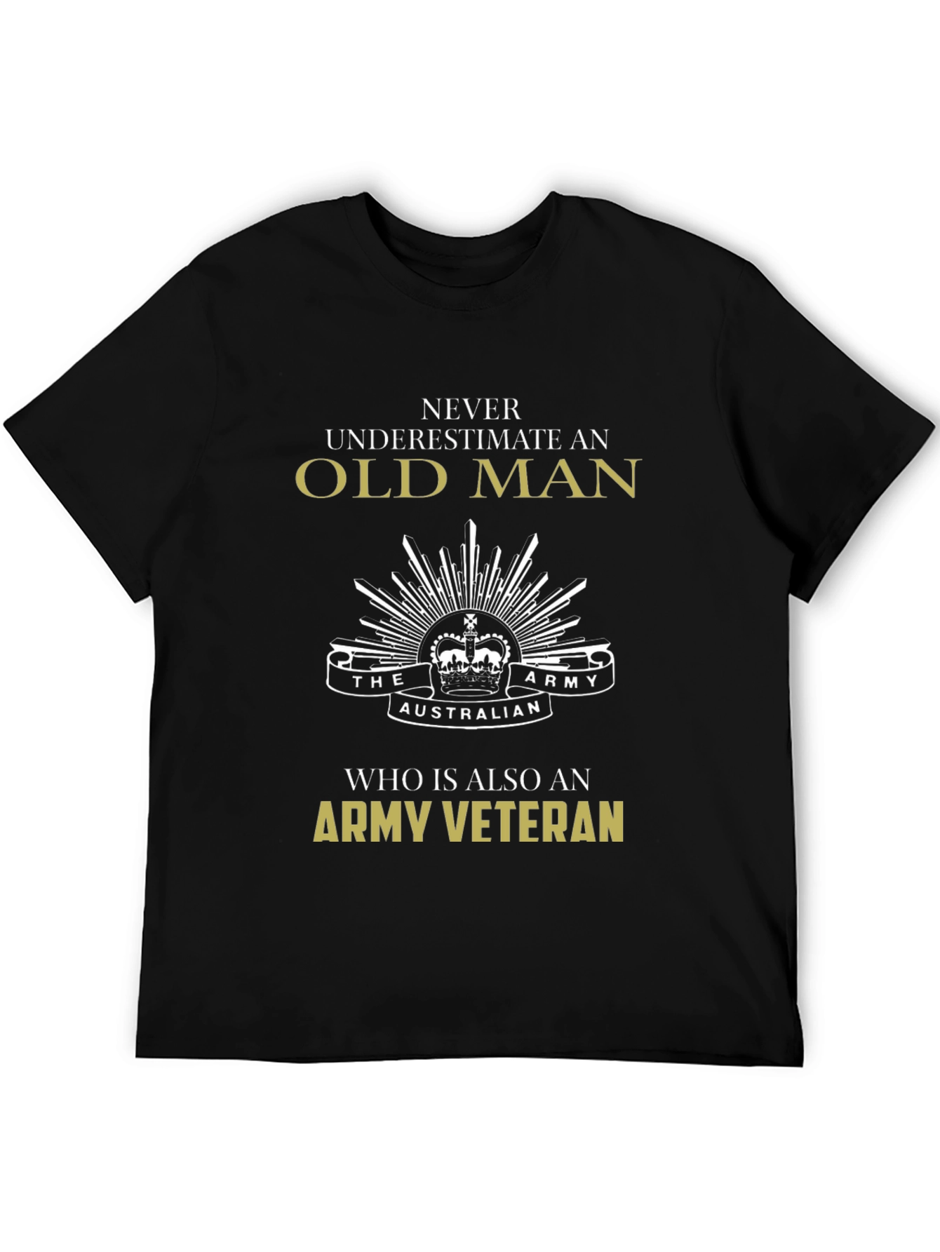 Old Man Army Veteran T-Shirt