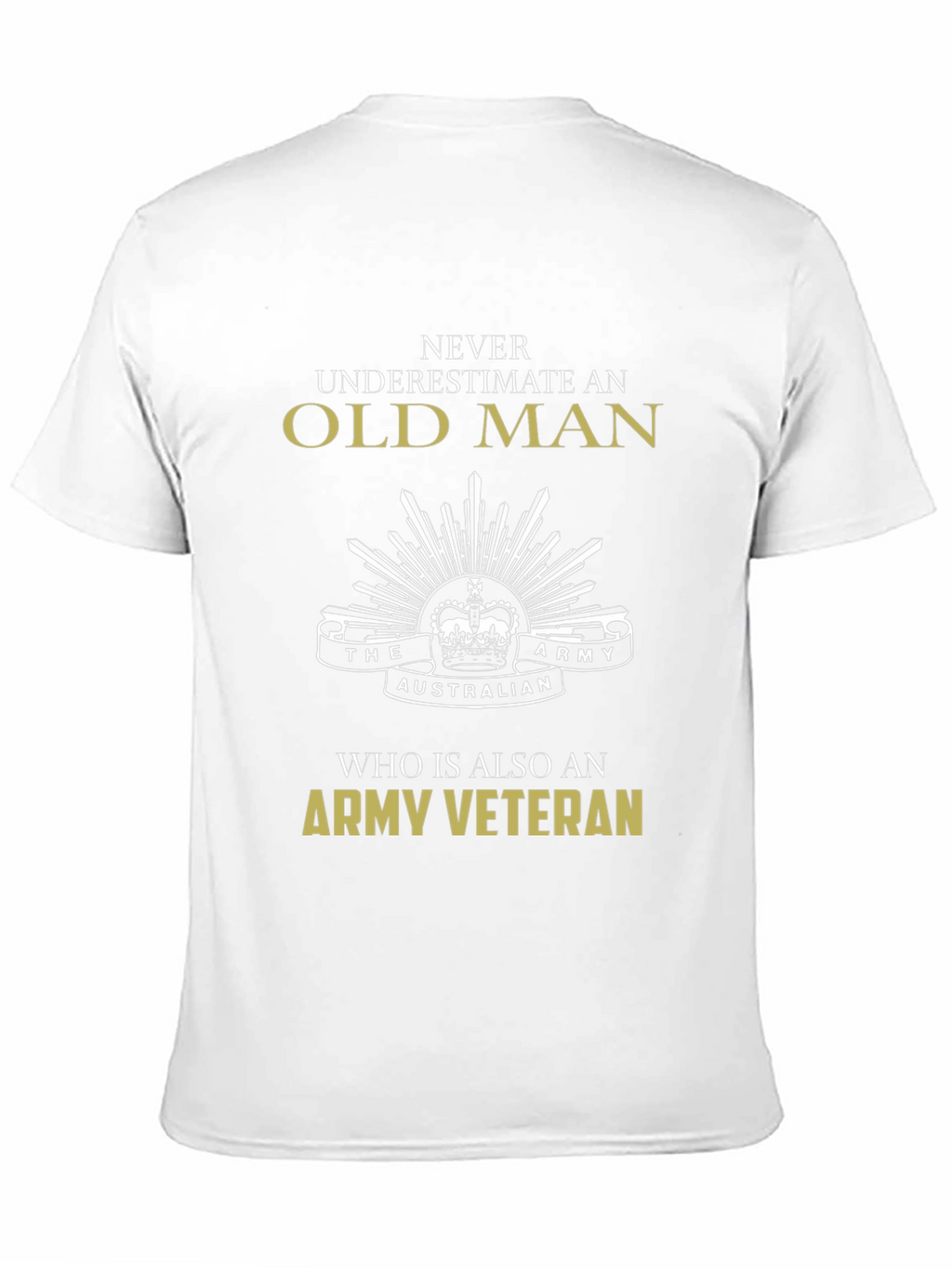 Old Man Army Veteran T-Shirt