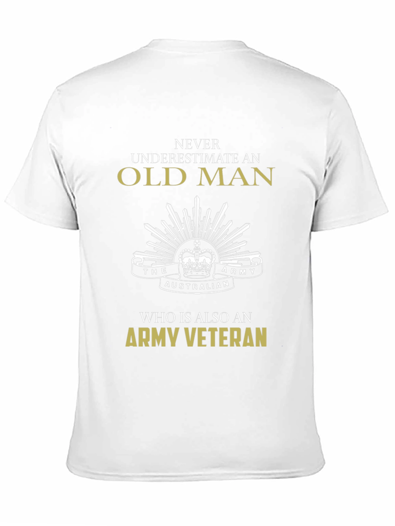 Old Man Army Veteran T-Shirt