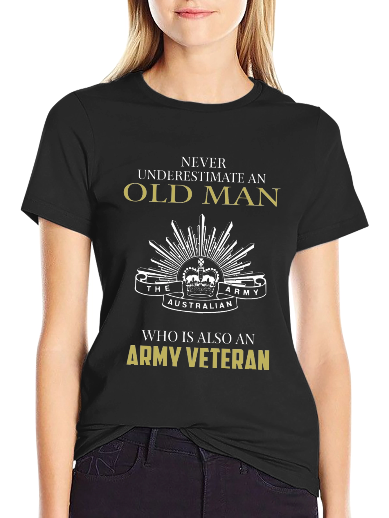 Old Man Army Veteran T-Shirt