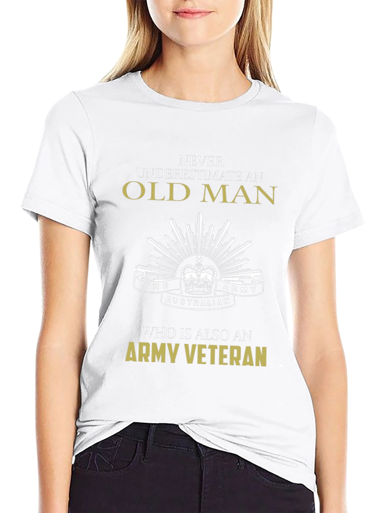 Old Man Army Veteran T-Shirt
