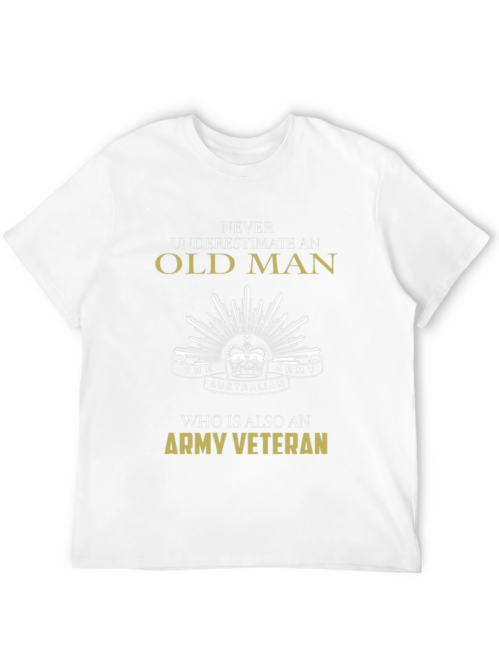 Old Man Army Veteran T-Shirt