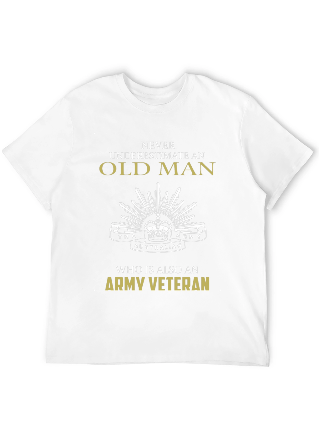 Old Man Army Veteran T-Shirt